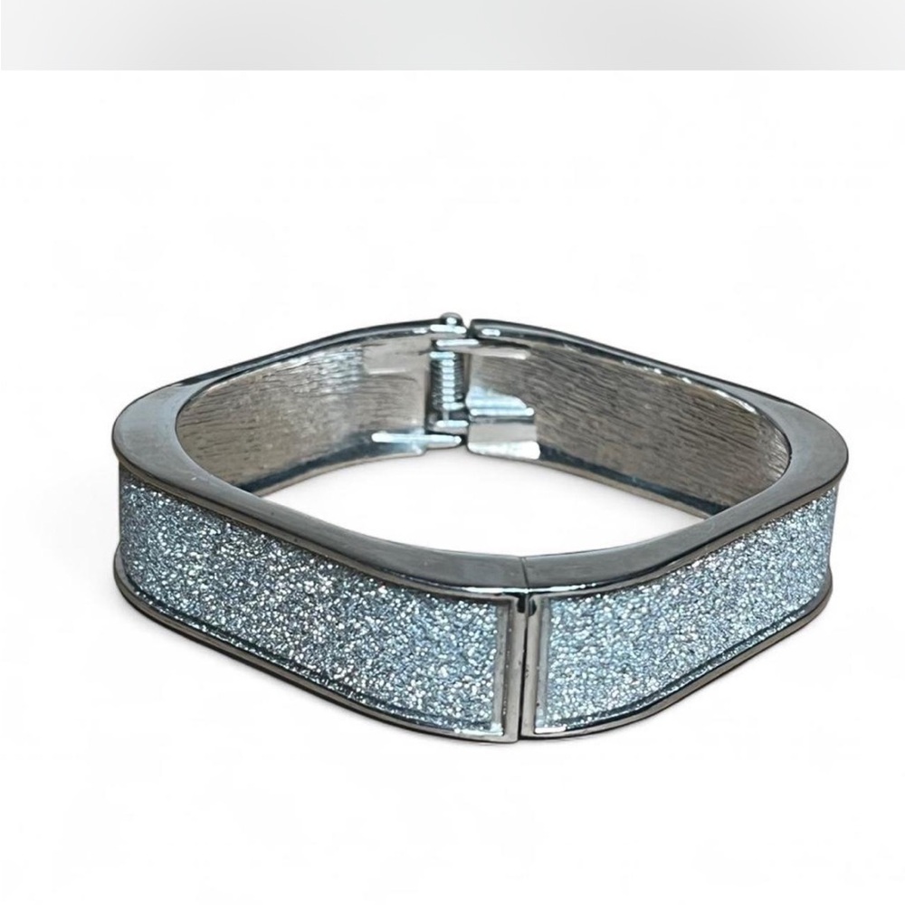 Silver Glitter Bracelet